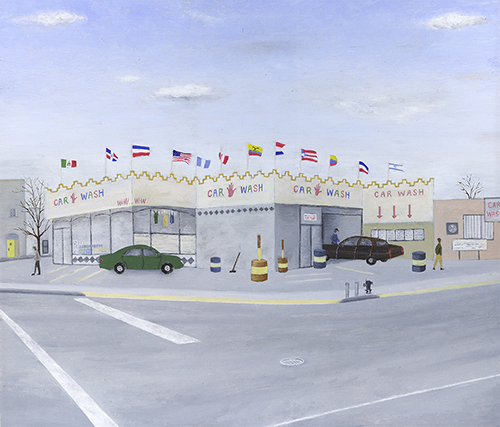 Dean Manning Car Wash Painting