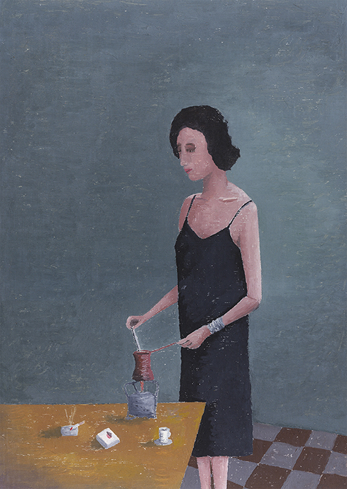 Dean Manning Coffee Painting