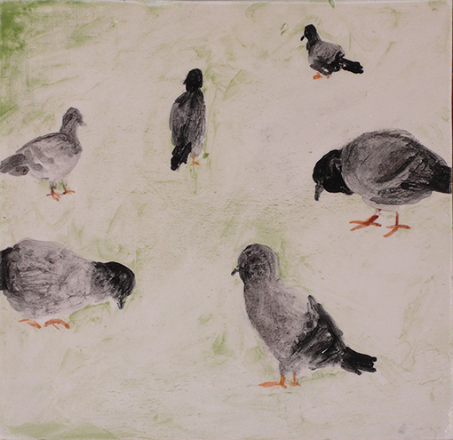Dean Manning Pigeons Painting