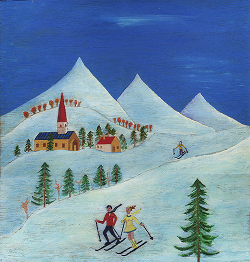 Dean Manning Holidays On Ice Painting