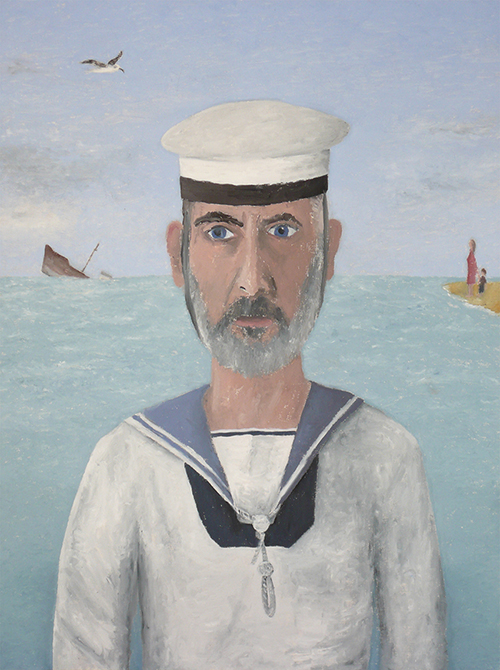 Dean Manning Sailor Self Portrait Painting